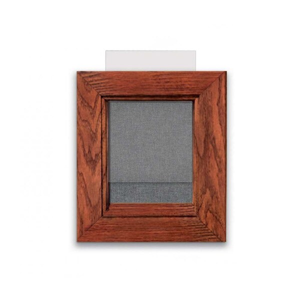 Outdoor Enclosed Combo Board, 48"x36", Bronze Frame/Green & Burgundy